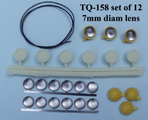 KFS 1/24 探照燈 圓形 7mm 12入 (TQ1